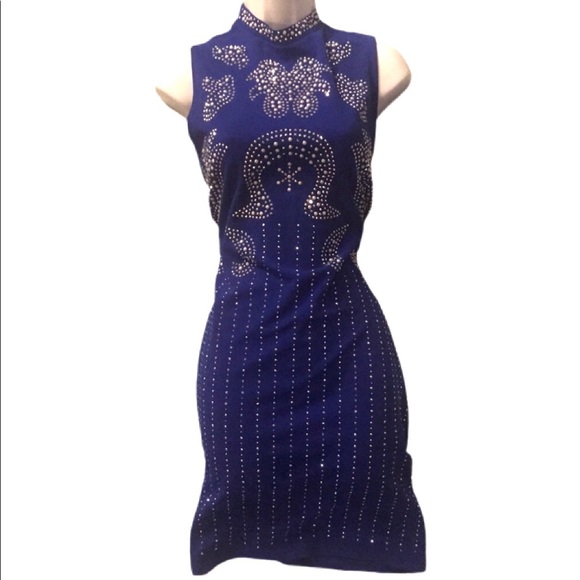 ‼️SOLD‼️ Royal Mini Dress - Picture 6 of 7